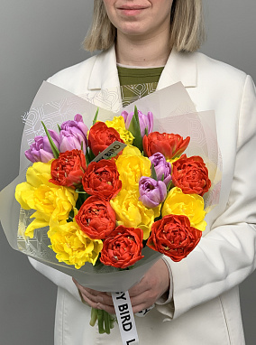 микс тюльпанов