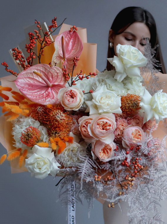 Авторский букет «Жар-птица»