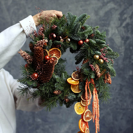 “Mandarin” Christmas Wreath