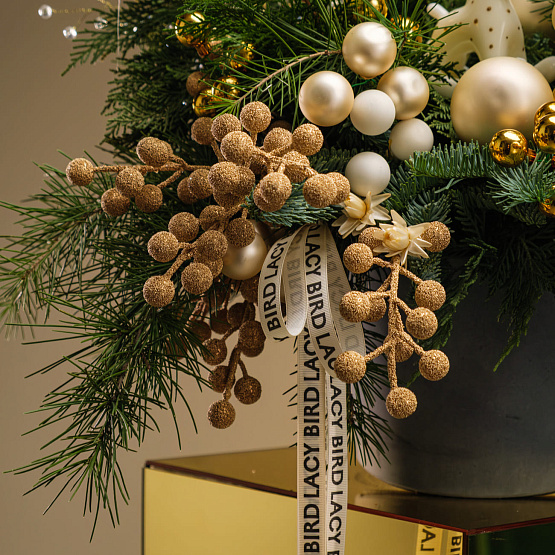 Композиция со свечой и звездой «Жемчужное сияние» M