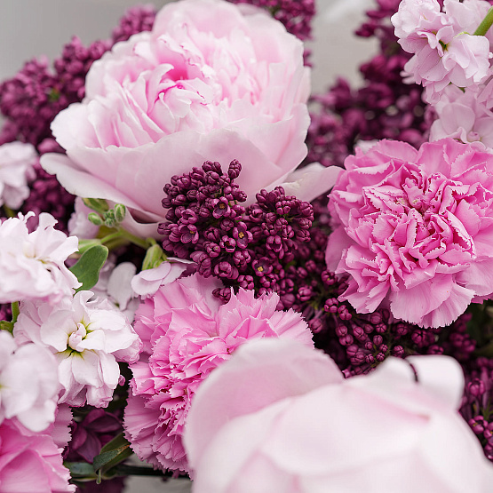 Триобукет «Пудровая дымка»