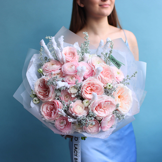 “Frosty Freshness” Trio Bouquet