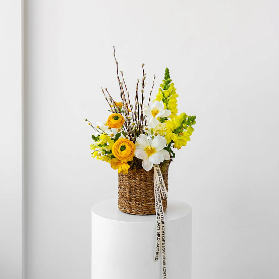 Корзина «Солнце в лепестках»