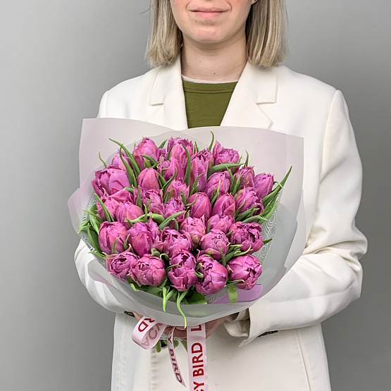 сиреневые тюльпаны