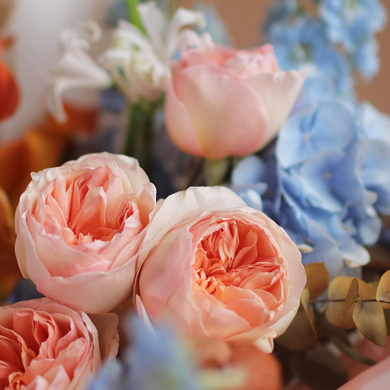 Авторский букет «Небесная лазурь»