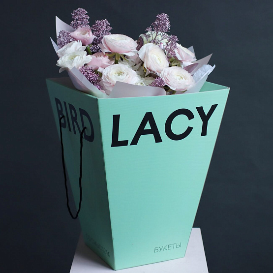 Дуобукет «Розовый лед»