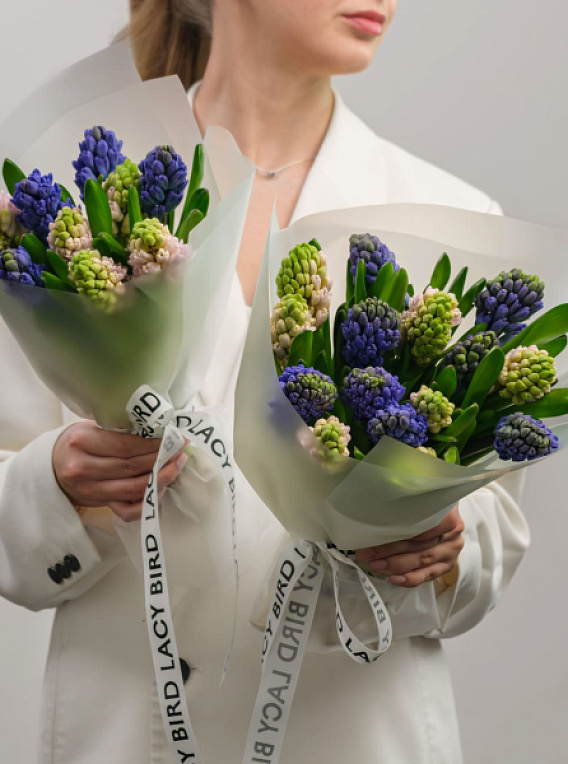 Моно гиацинтов розово-синих