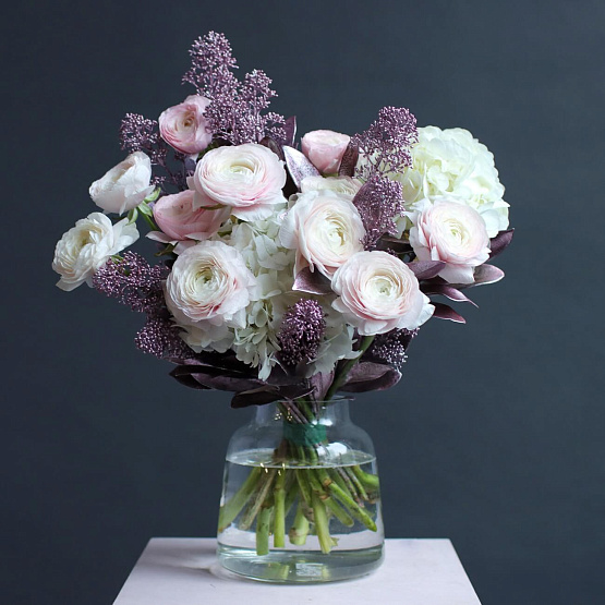 Дуобукет «Розовый лед»