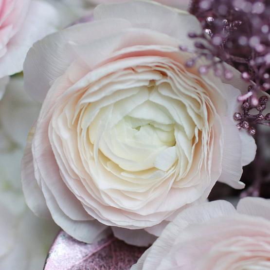 Дуобукет «Розовый лед»