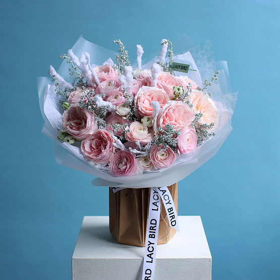 “Frosty Freshness” Trio Bouquet