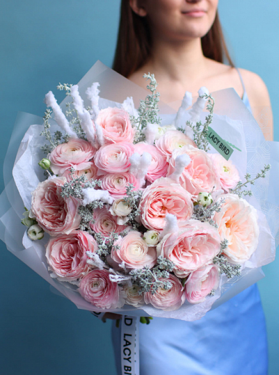 “Frosty Freshness” Trio Bouquet