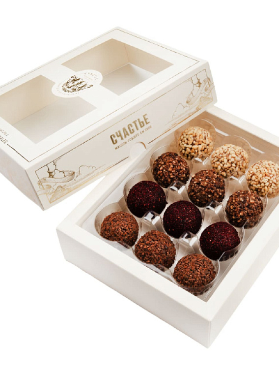 «Счастье» шоколадные трюфели №1 12 шт.