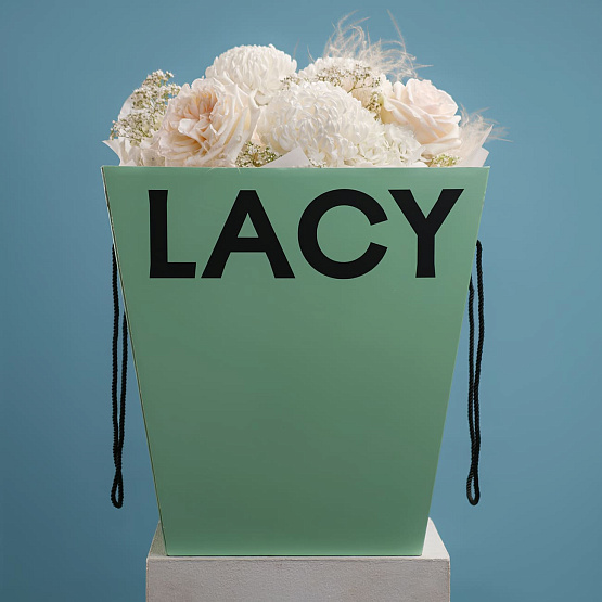 Триобукет с хризантемой, розой и гипсофилой