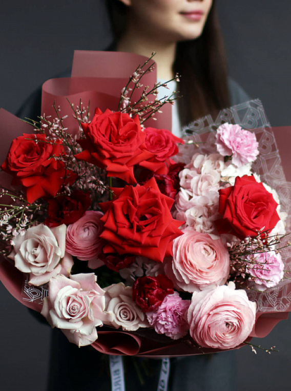 «Французский поцелуй» авторский букет