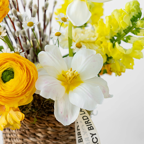 Корзина «Солнце в лепестках»