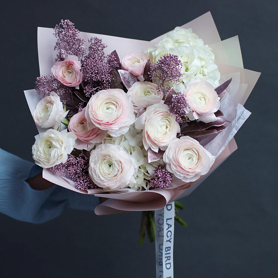 Дуобукет «Розовый лед»