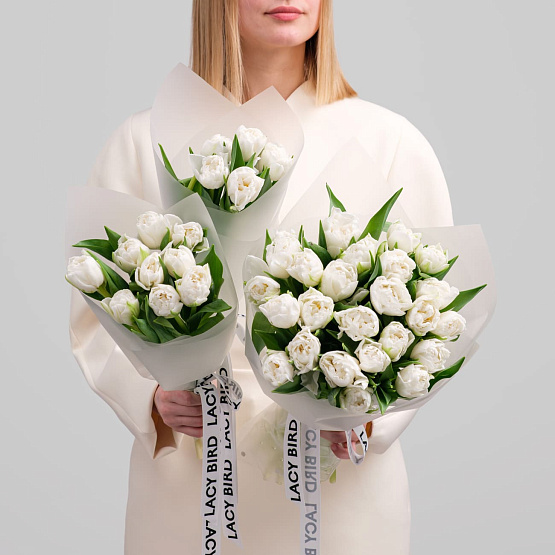 Моно тюльпанов белых