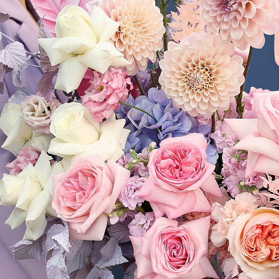 Коробка с цветами «Малиновый тарт»