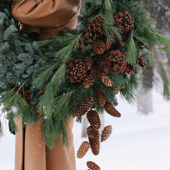 Рождественский венок «Хвойная сказка»