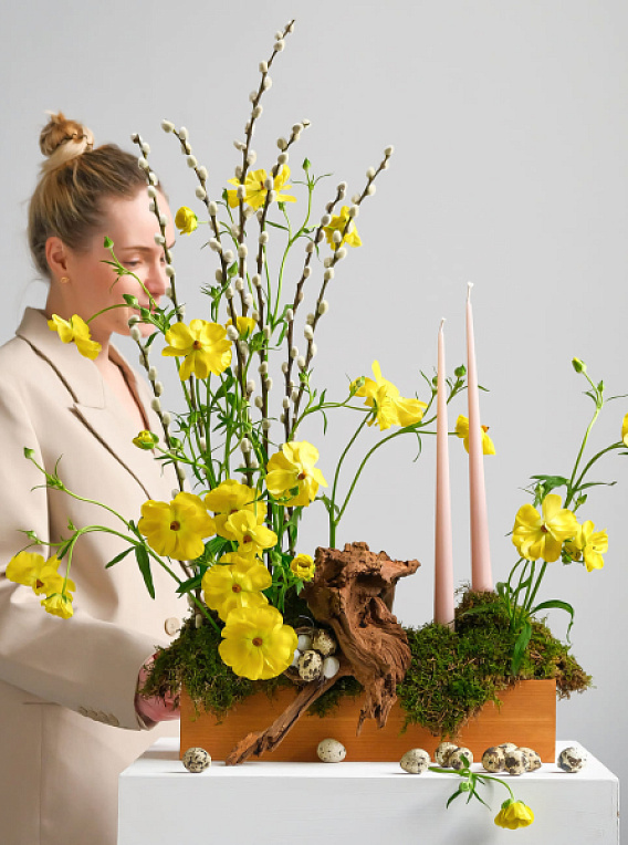 Пасхальная композиция «На лужайке»