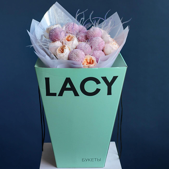 Garden Roses and Chrysanthemums Duo Bouquet