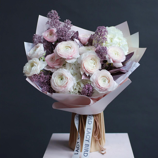 Дуобукет «Розовый лед»