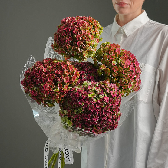 Монобукет из гортензии