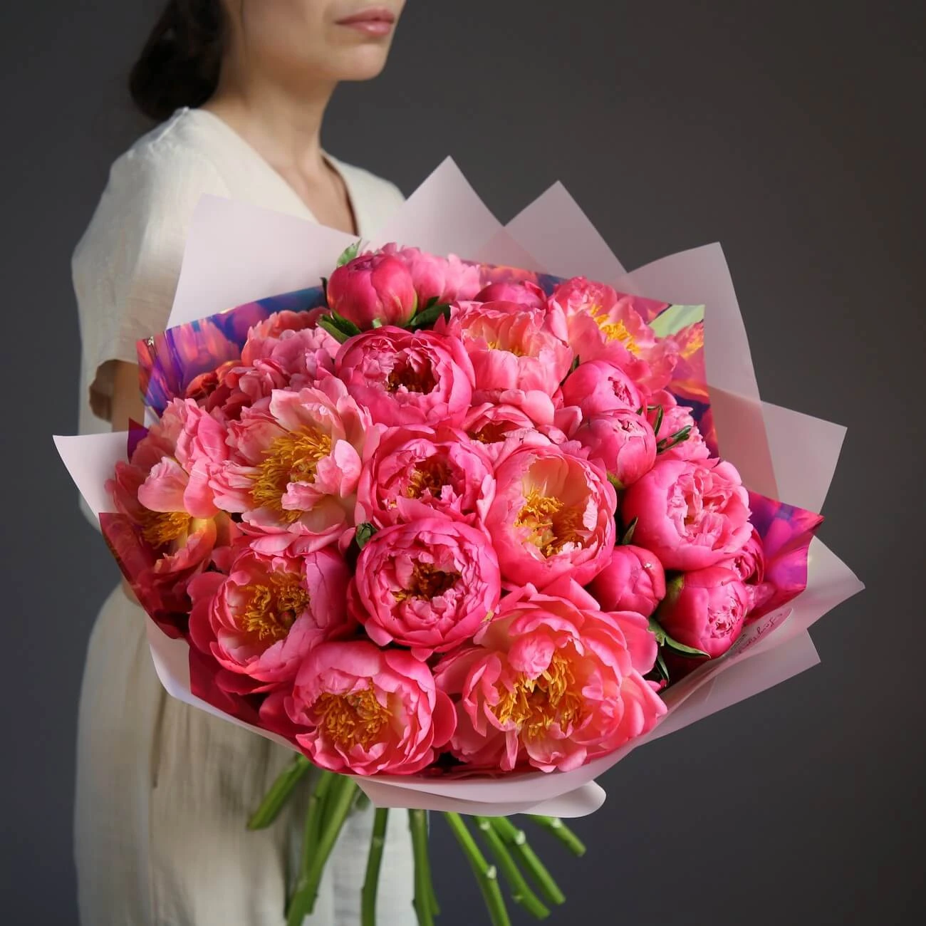 Пионы Coral Charm