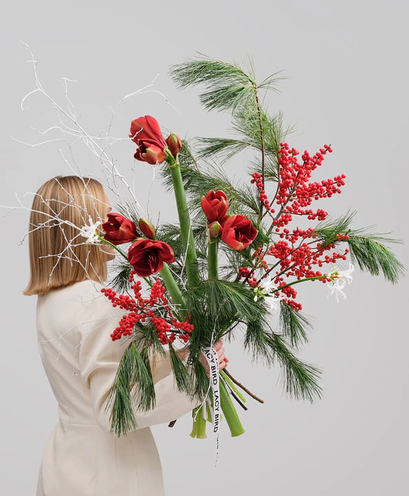 Букеты с амариллисами