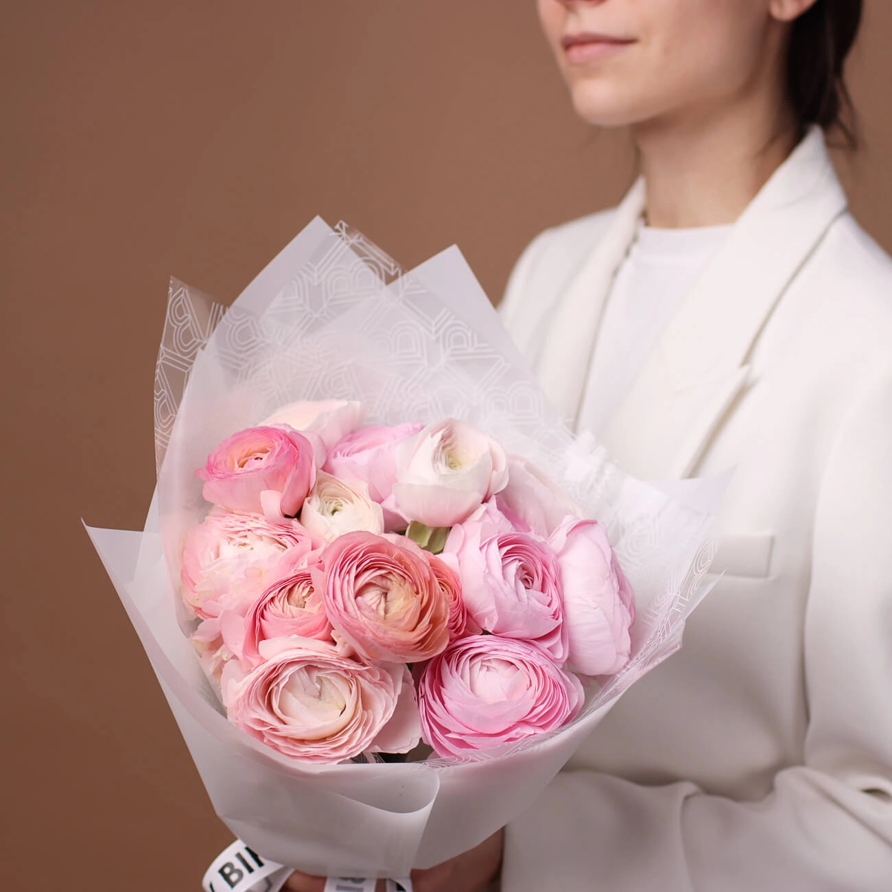 Монобукет «Микс ранункулюсов»