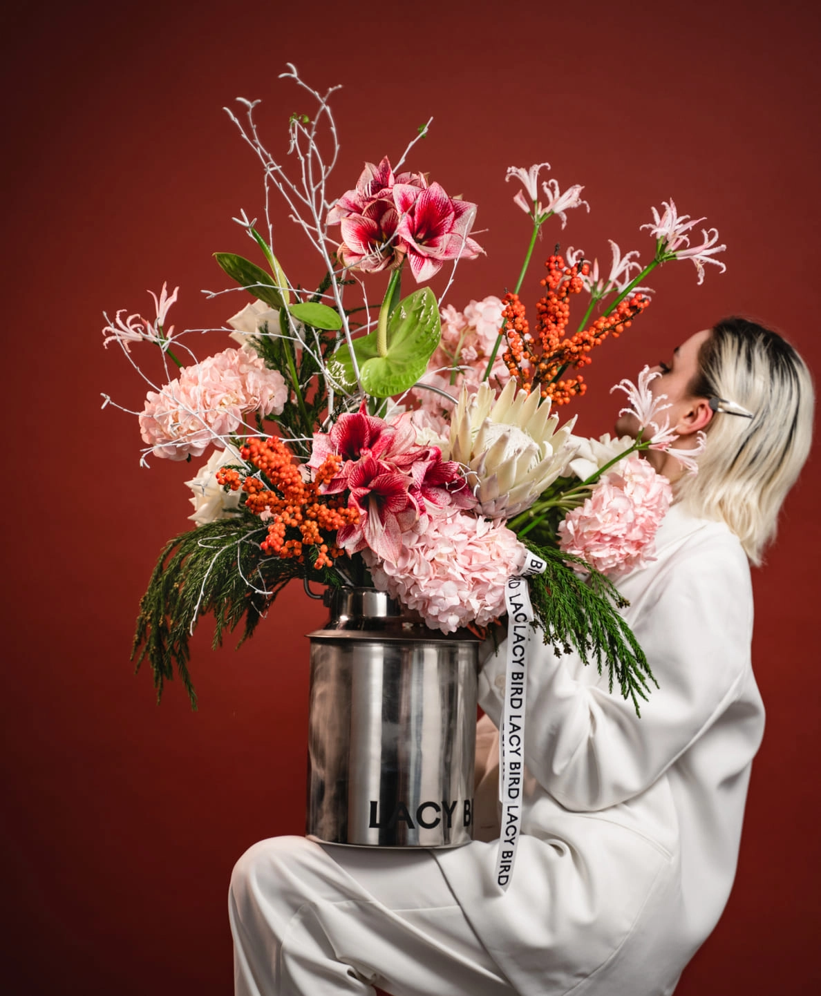 Бидоны с цветами