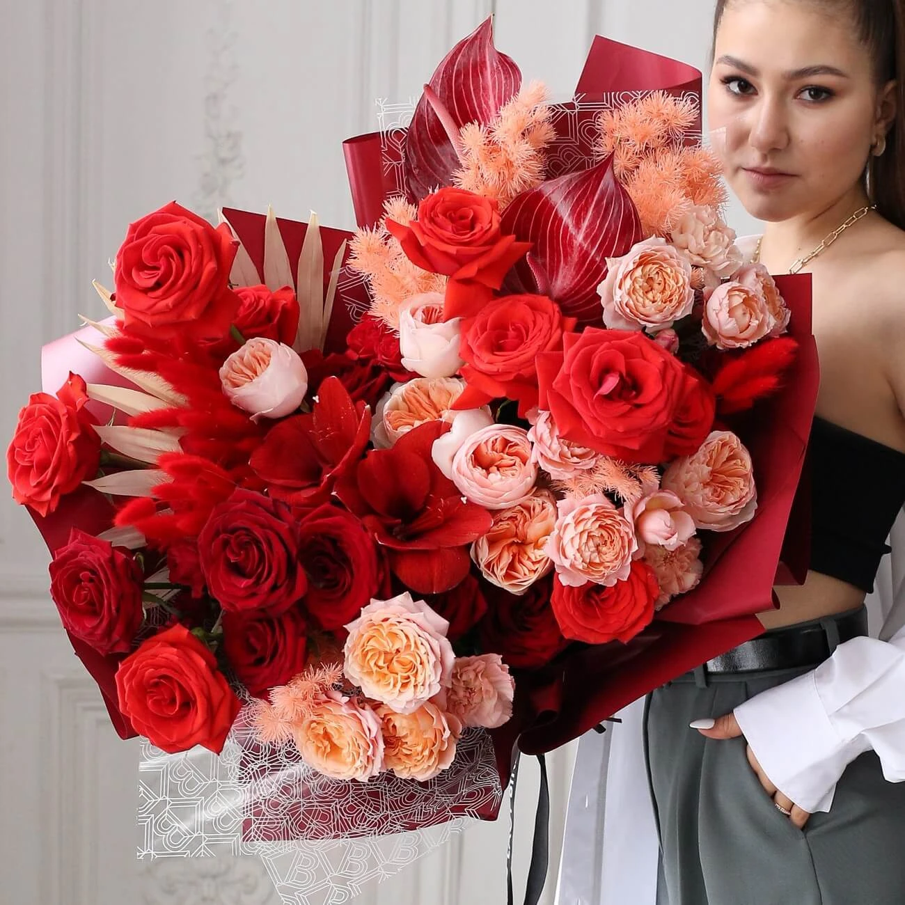 Авторский букет «P.S. Я люблю тебя!»